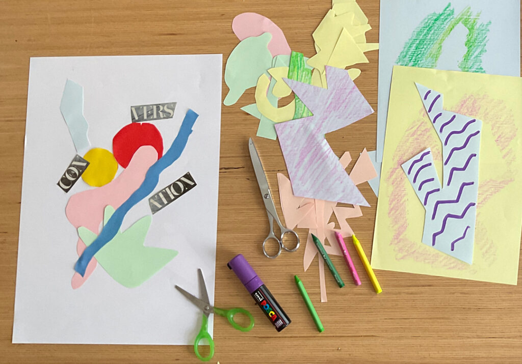 Collage Workshop at Cap Ulysse 10fold Erasmus+ Project